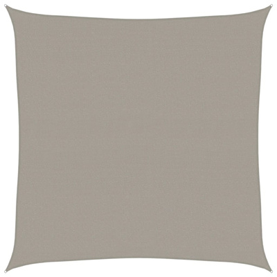 Żagiel przeciwsłoneczny, 160 g/m?, jasnoszary, 4x4 m, HDPE