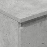 Komoda, szarość betonu, 60x35x98,5 cm, materiał drewnopochodny