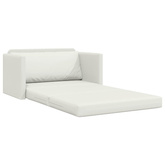 Sofa Bed Biały 124 x 71 x 78 cm Sztuczna skóra