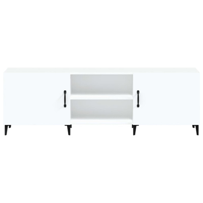 vidaXL Szafka pod TV, biała, 150x30x50 cm, materiał drewnopochodny wariant 4