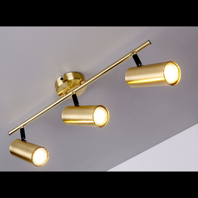 Lampa mosiądz ścienna/sufitowa listwa 3xGU10 Colly 93-01733