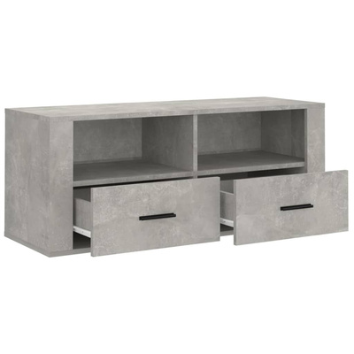 Szafka pod TV, szarość betonu, 100x35x40 cm vidaXL