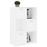 vidaXL Szafka, biała, 60x29,5x90 cm, materiał drewnopochodny