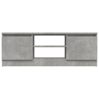 vidaXL Szafka pod TV, z drzwiczkami, szarość betonu, 102x30x36 cm