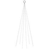 vidaXL Choinka do montażu na maszcie, 108 kolorowych diod LED, 180 cm