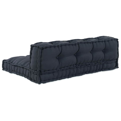 Poduszka do sofy paletowej 2 pcs antracytowy 120 x 80 x 38 cm