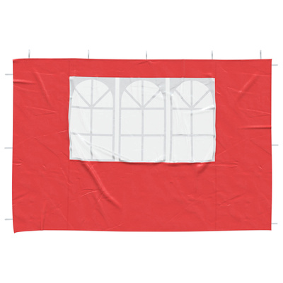 Ściana boczna namiotu na imprezy 2 pcs 300 x 195 cm czerwony