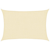 Żagiel przeciwsłoneczny, 160 g/m?, kremowy, 2x2,5 m, HDPE