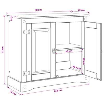 Stojak na akwarium CORONA brązowy 81,5 x 37 x 73 cm 250 kg