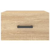 vidaXL Wiszące szafki nocne, 2 szt., dąb sonoma, 35x35x20 cm model standard