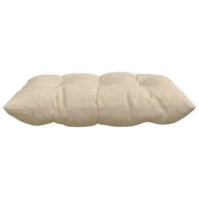Poduszki na siedziska 4 pcs Kremowy 40 x 40 x 6 cm tkanina
