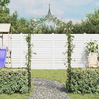 Pergola ogrodowa  do roślin pnących, ciemnozielona