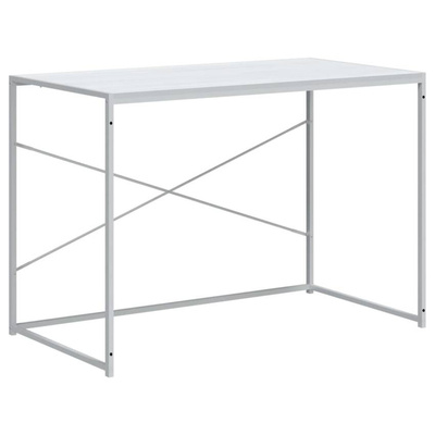 vidaXL Biurko komputerowe, białe 110x60x70 cm, materiał drewnopochodny