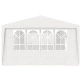 vidaXL Namiot imprezowy ze ściankami, 4x9 m, biały, 90 g/m²