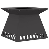 Kominek Czarny 48 x 48 x 40 cm Stal