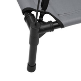 vidaXL Legowisko dla psa, z baldachimem, antracytowe, tkanina i stal