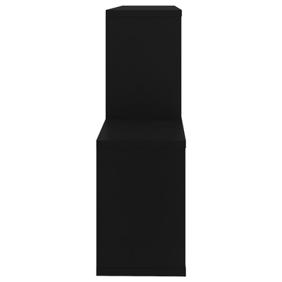 Półka ścienna, czarna, 100x18x53 cm, materiał drewnopochodny