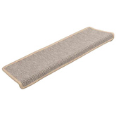 Maty na schody 15 szt. 65x21x4 cm Srebrne prostokątne krawędzie