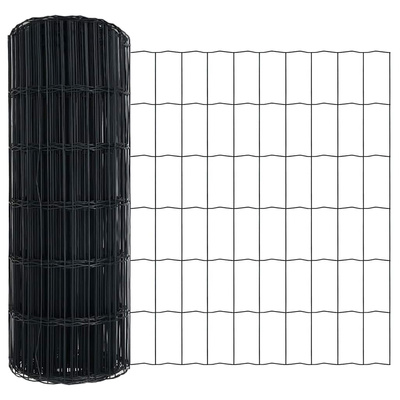 Ogrodzenie Euro 0,4 x 10 m Żelazo pokryte PVC Szary
