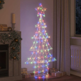 Choinka z 240 diodami LED Wielokolorowe 180 cm Akryl