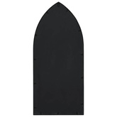 Lustro ogrodowe, czarne, 100x45 cm, żelazne vidaXL