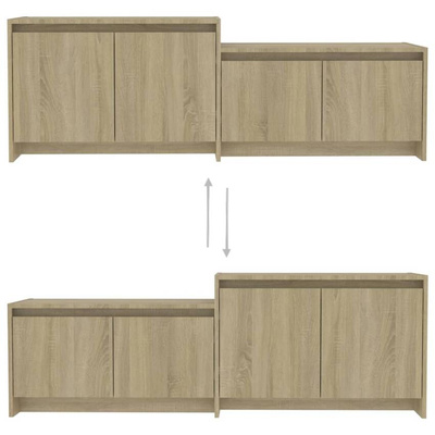 vidaXL Szafka pod TV, dąb sonoma, 146,5x35x50 cm