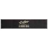 Dywanik kuchenny z napisem Coffee, 60x300 cm, aksamitny vidaXL