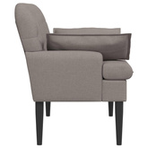 Sofa dwuosobowa z guzikowym pikowaniem Ciemnoszary tkanina