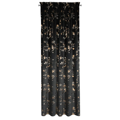 Zasłona Selena czarna 140x270