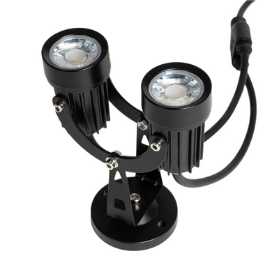 Lampa Ogrodowa podwójna IP65 6W czarna Abruzzo Luigi