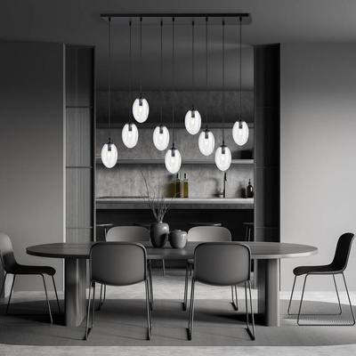 Lampa wisząca ASTRAL 9 BL TRANSPARENT