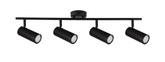 Lampa czarna ścienna/sufitowa spot 4x15W Colly 94-01641