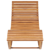 vidaXL Leżak bujany z poduszką, lite drewno tekowe