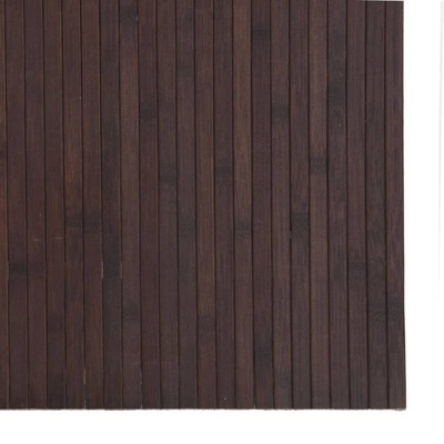 vidaXL Dywan prostokątny, ciemnobrązowy, 80x400 cm, bambusowy