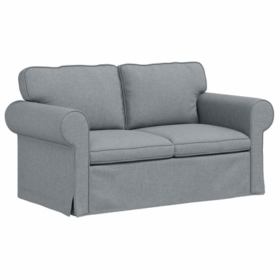 Sofa Jasnoszary 155 x 82 x 80 cm tkanina