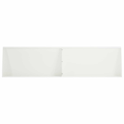 Mur oporowy 2 szt. 80 x 12 x 40 cm Stal Biały