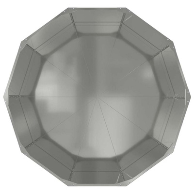 Donica Srebrny 120 x 120 x 50 cm Stal Galwanizowana