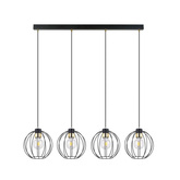 Lampa wisząca GINO 4 BLACK/GOLD