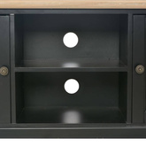 vidaXL Szafka pod TV, czarna, 120 x 30 x 40 cm, drewniana