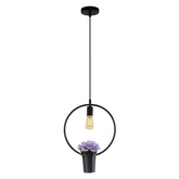 Lampa wisząca z doniczką, MEA, roślina, koło, IP20, E27, EDO777544 EDO Solutions