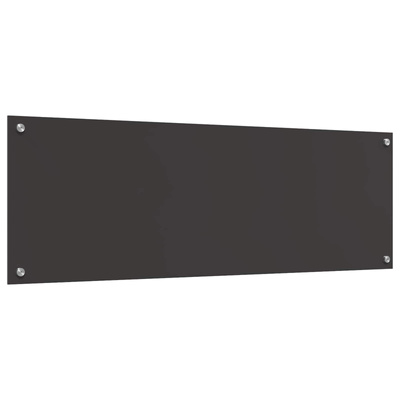 Panel kuchenny Ciemnoszary 120 x 40 cm szkło hartowane