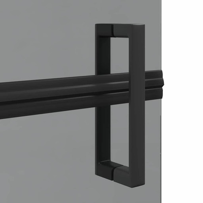 Ściana prysznicowa Walk-In Czarny 80 x 6,5 x 190 cm