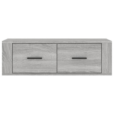 vidaXL Wisząca szafka pod TV, szary dąb sonoma, 80x36x25 cm