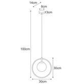 Lampa wisząca K-5395 z serii SVEN