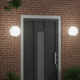 Zewnętrzna lampa ścienna 2 pcs Srebrny 29 x 25 x 33 cm