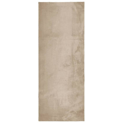 vidaXL Dywan HUARTE z krótkim włosiem, piaskowy, 80x200 cm