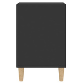 vidaXL Szafka pod TV, czarna, 100x35x55 cm, materiał drewnopochodny