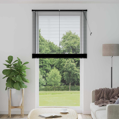 Żaluzja wenecka Czarny 213 x 120 cm 25 mm PVC
