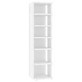 Szafka na buty, biały, 27,5x27x102 cm, materiał drewnopochodny