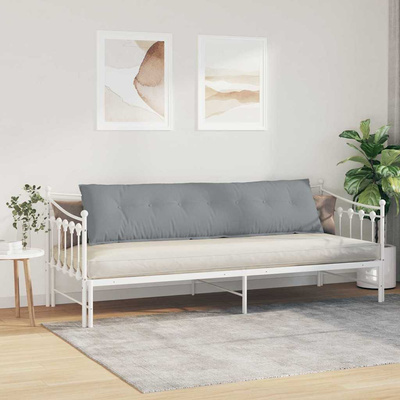 Poduszka na plecy Jasnoszary 200 x 19 x 50 cm tkanina